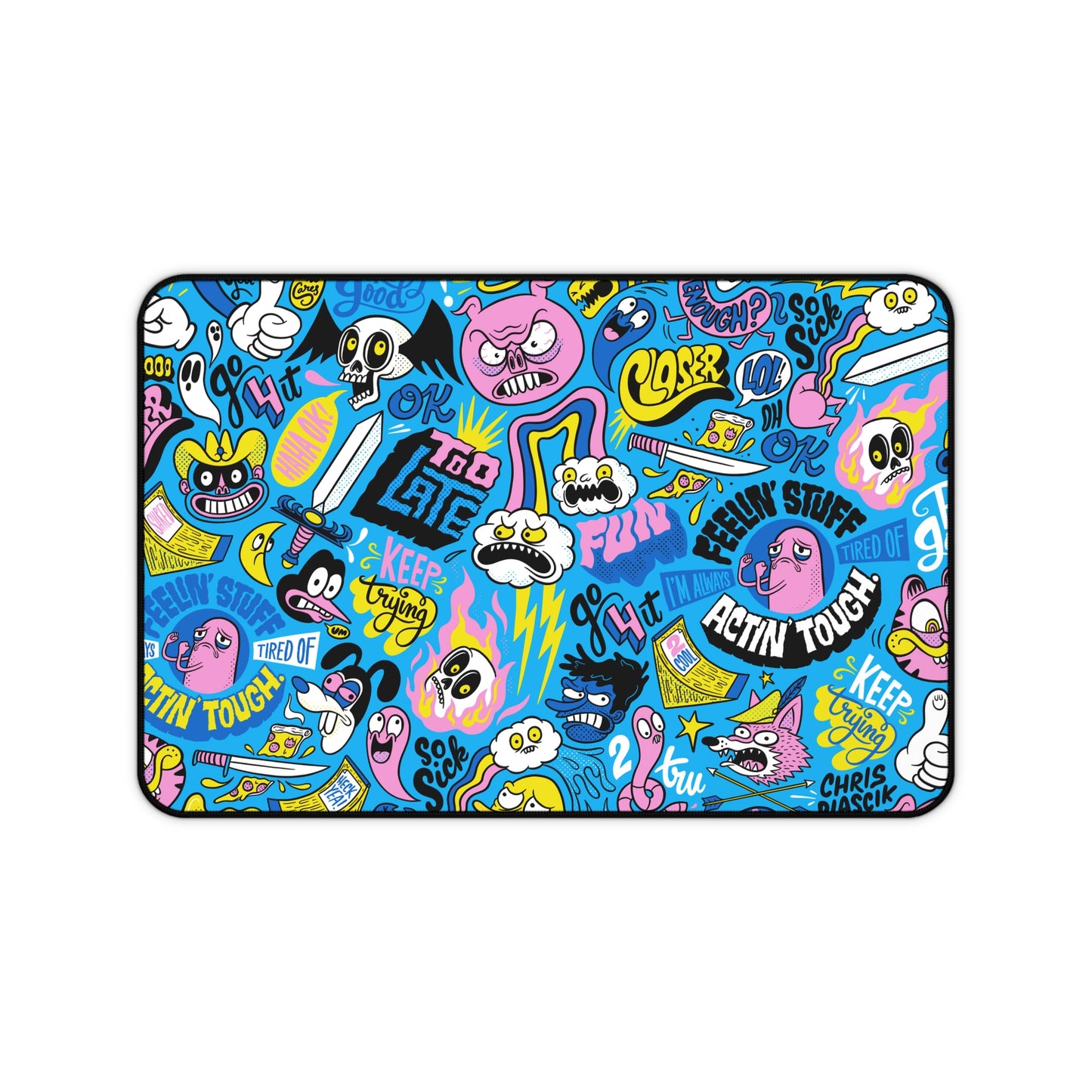 Doodled Pattern Desk Mat - Chris Piascik