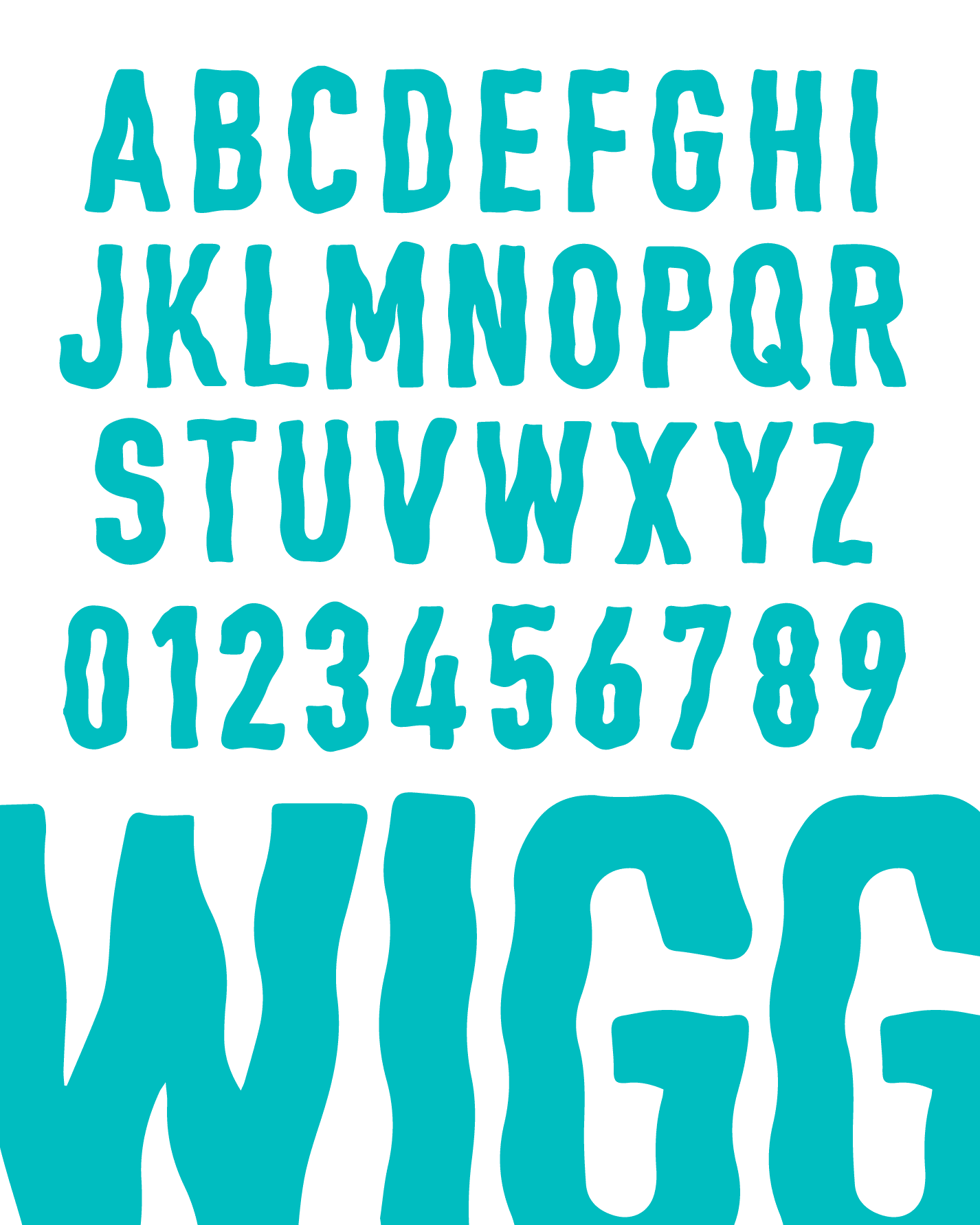 Wiggle Nation Font by Chris Piascik