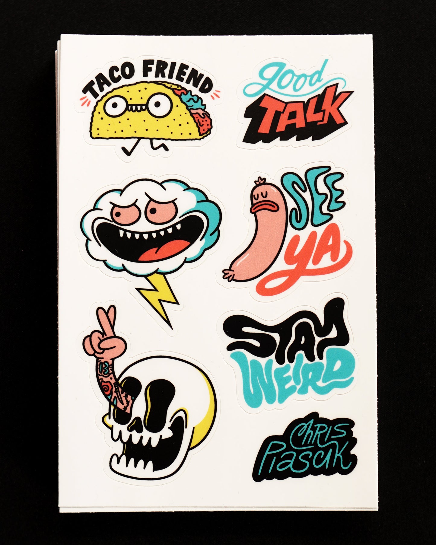 Chris Piascik Weird Sticker Sheet