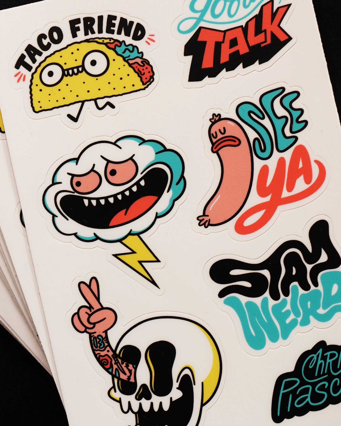 Chris Piascik Weird Sticker Sheet