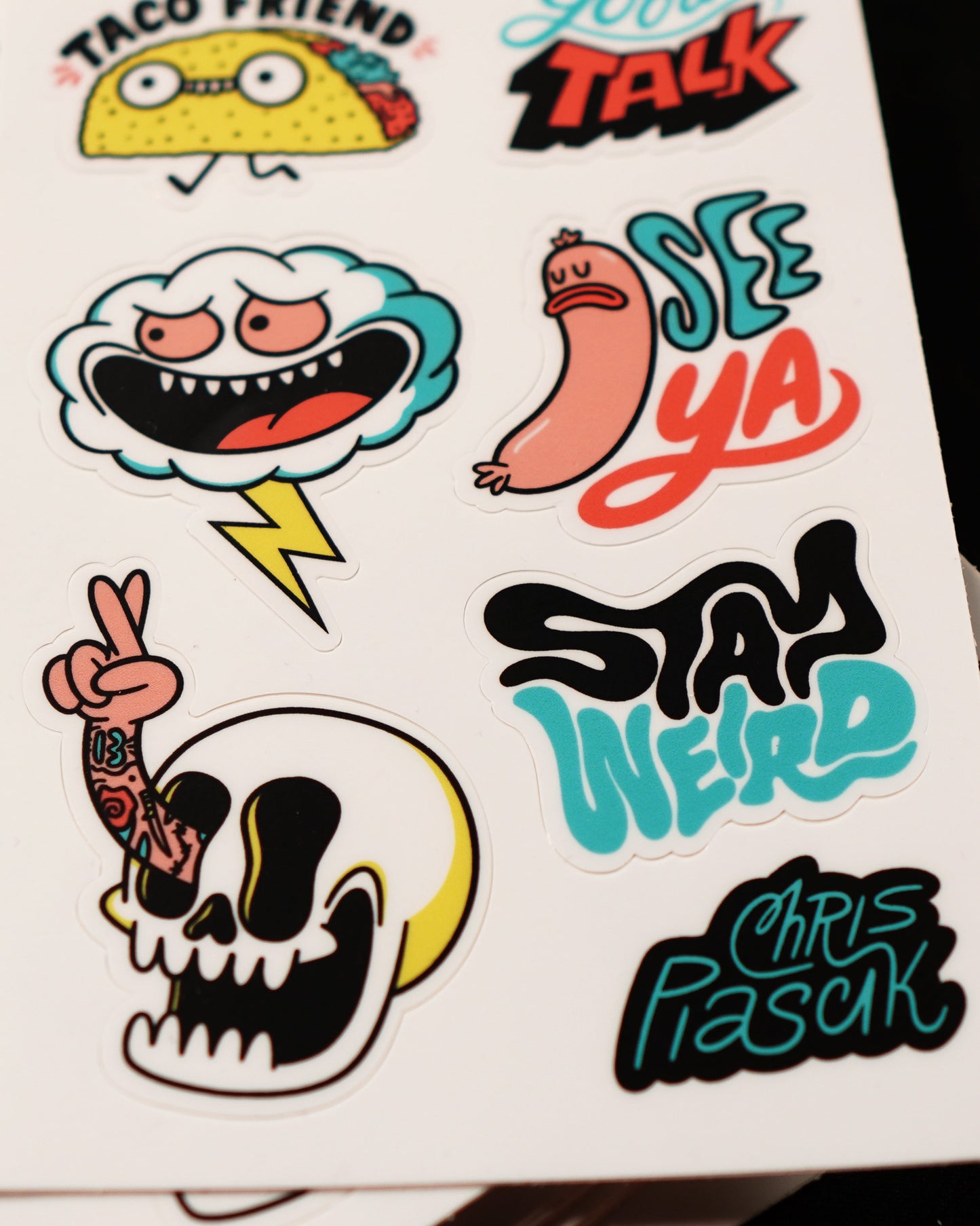 Chris Piascik Weird Sticker Sheet