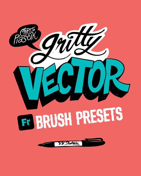 Gritty Vector Brush Presets for Adobe Fresco by Chris Piascik