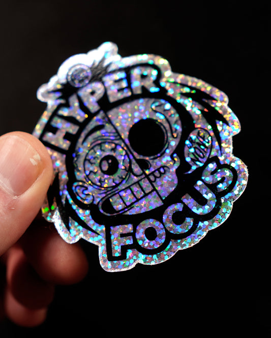 Hyper Focus Sticker Glitter