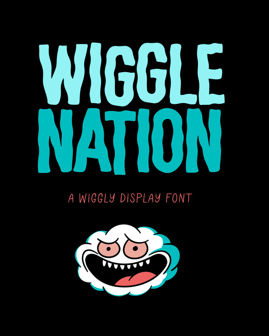 Wiggle Nation Font by Chris Piascik