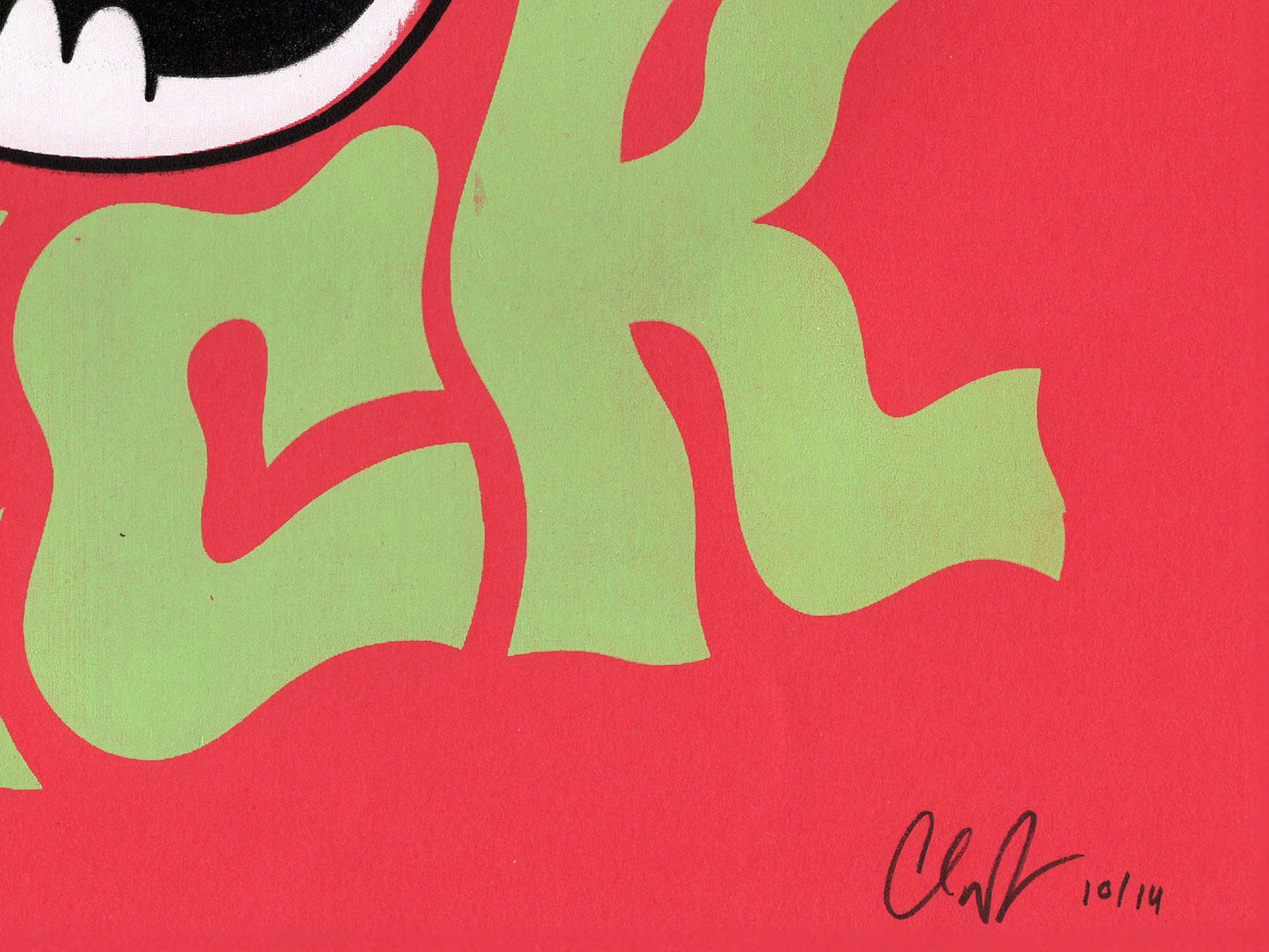 Good Luck silkscreen print